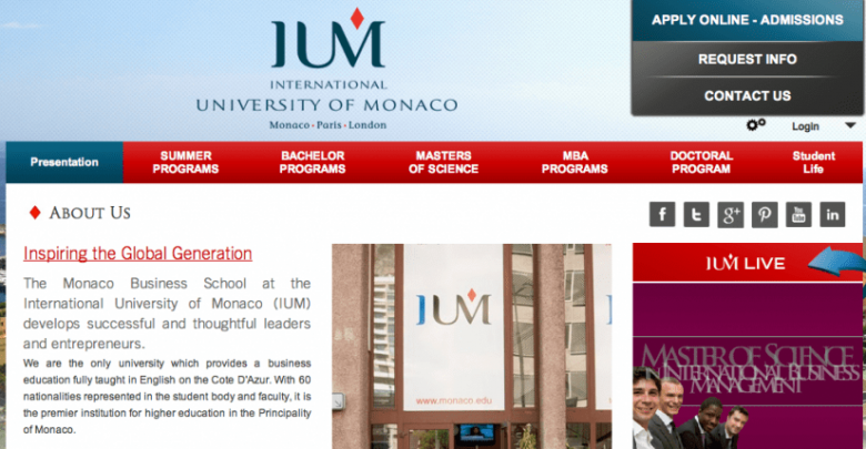Университет IUM: приезжаем учиться в Монако