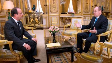 Франсуа Олланд и принц Альберт II