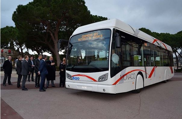 Гибридный автобус в Монако