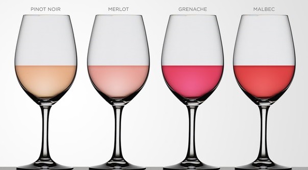 Цвет розового вина