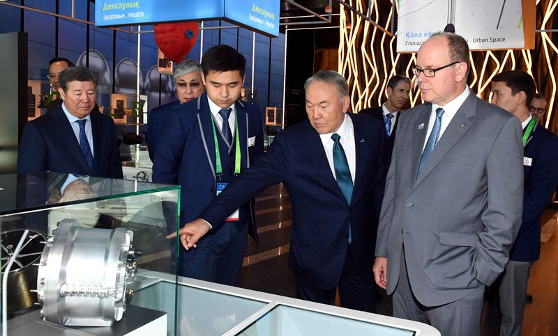 ЭКСПО-2017: Альбер II провел экскурсию для Нурсултана Назарбаева