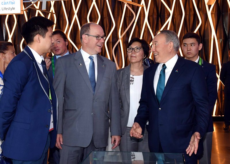 ЭКСПО-2017: Альбер II провел экскурсию для Нурсултана Назарбаева