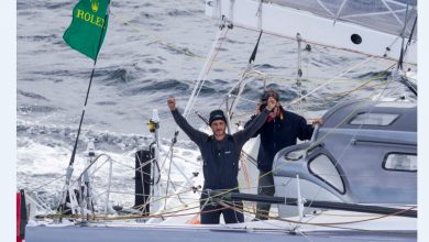 Пьер Казираги в тройке победителей регаты Rolex Fastnet