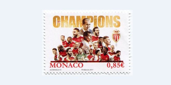 В Монако выпустили марки в честь футбольной команды