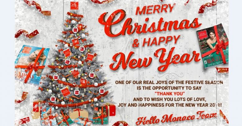 HelloMonaco поздравляет вас с наступающим Рождеством и Новым годом!
