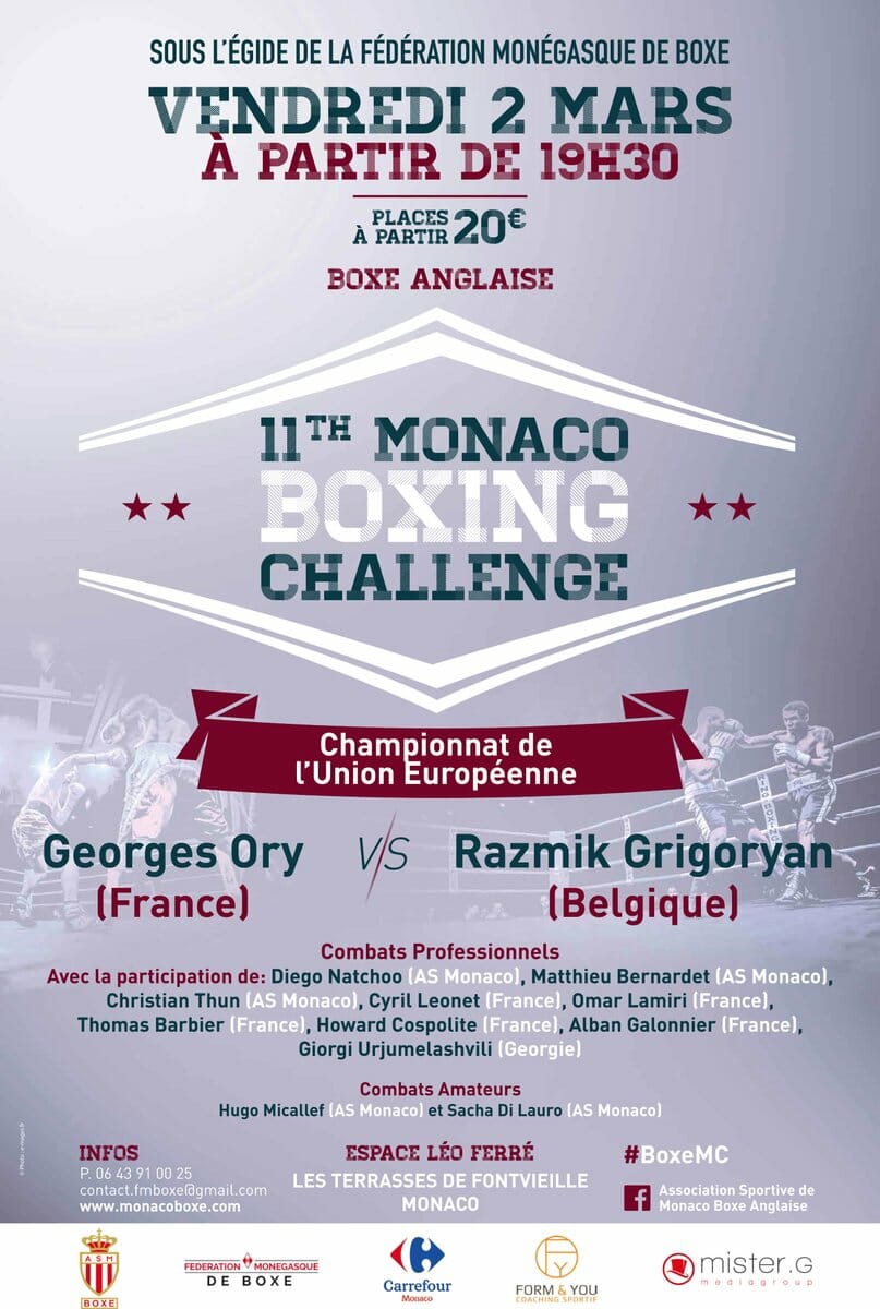 11-й Турнир по боксу Monaco Boxing Challenge