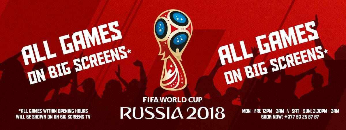 Где в Монако посмотреть Чемпионат мира по футболу 2018?