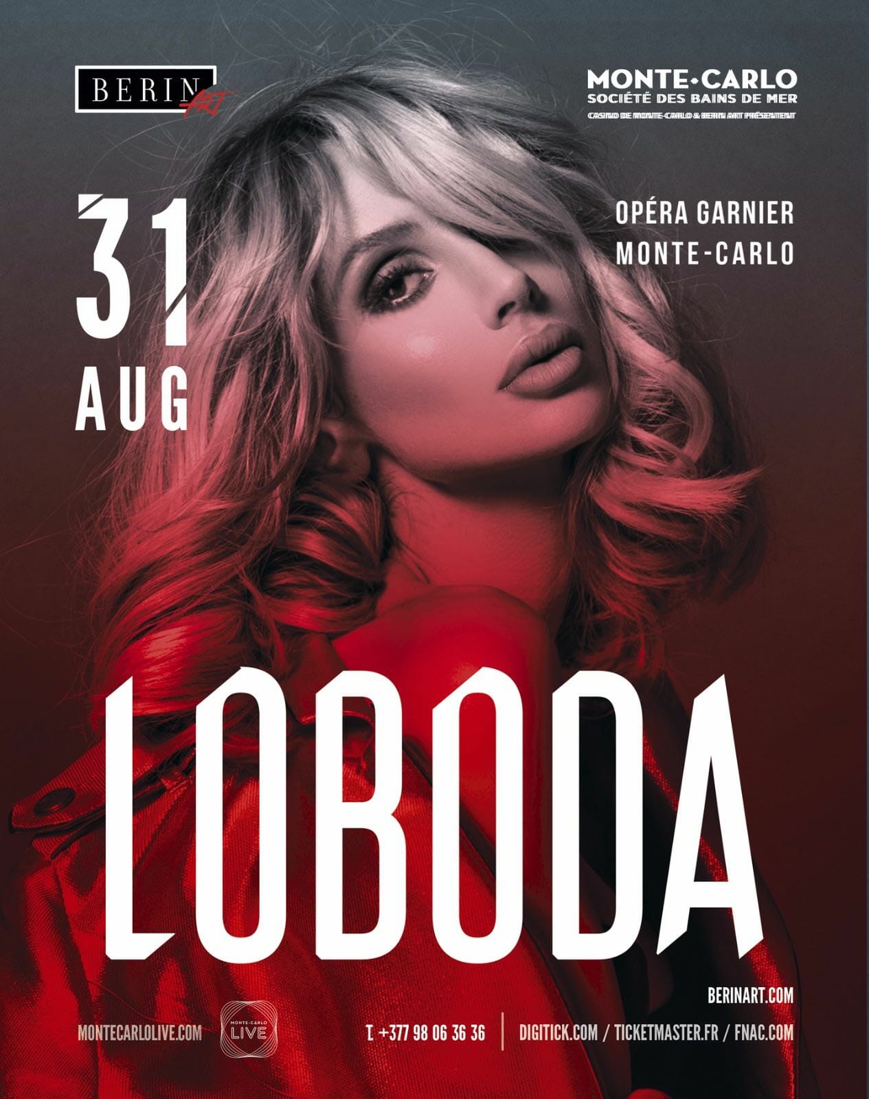 Самая успешная звезда современности LOBODA впервые выступит в Монако