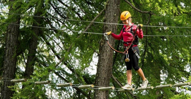 «На высоте» в парке приключений Вальберг