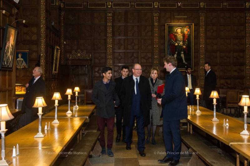 Князь Монако посетил Кэмбридж