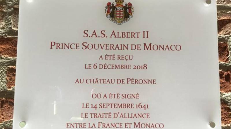 Князь Монако завершил «дорогу памяти» в Перонне