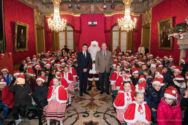 Состоялась ежегодная Рождественская елка для юных монегасков в Княжеском дворце