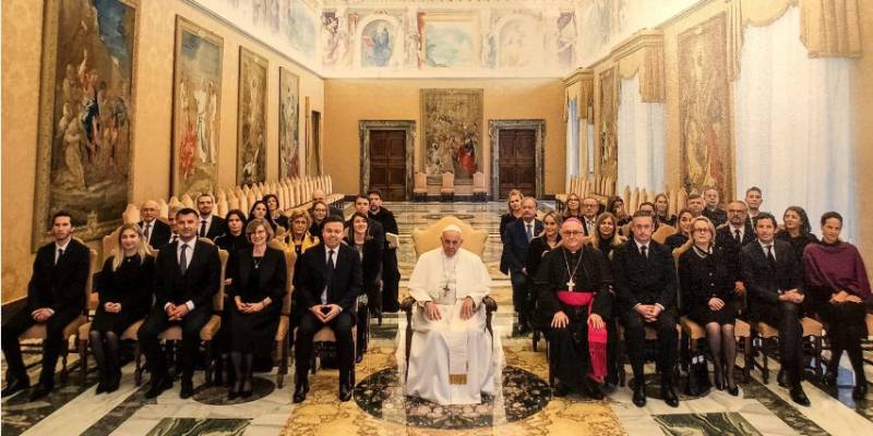 Официальный визит монегасской делегации в Ватикан