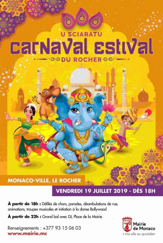 Летний карнавал в Монако "U Sciaratu"