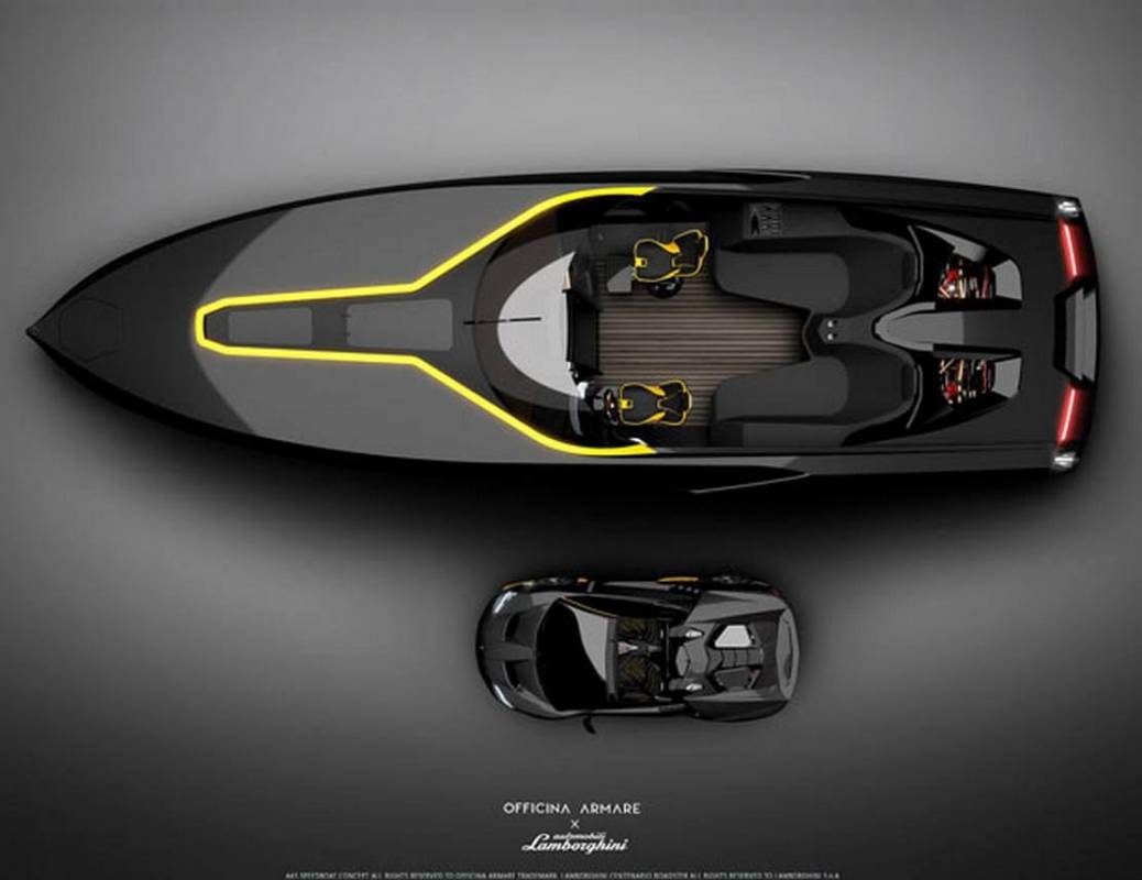 Яхта, вдохновленная Lamborgini, и другие новости