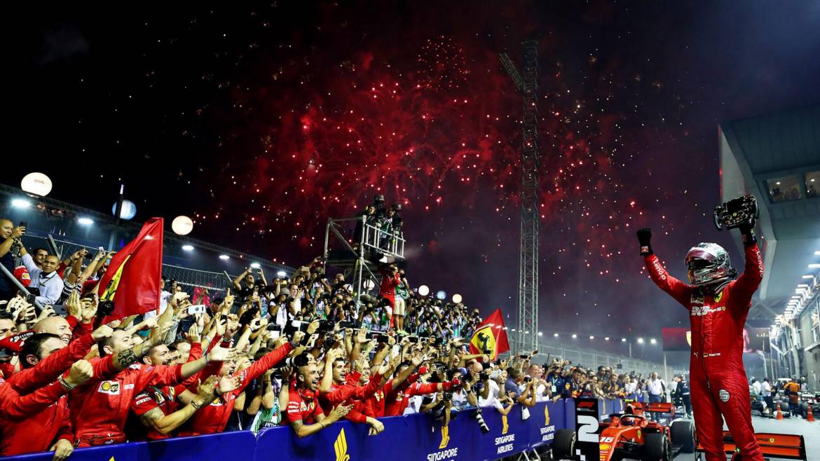 Гран-при Сингапура: дубль Ferrari и сомнительная стратегия команды