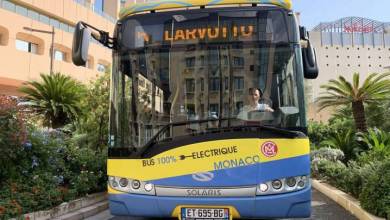 Тест электрических автобусов в Монако