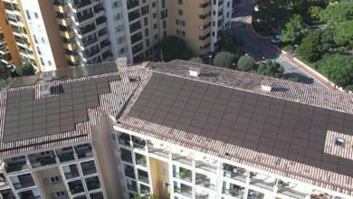 Солнечные панели установлены на крыше пожарной части Фонвьей