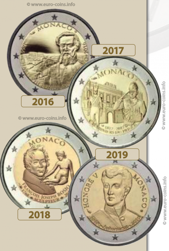 Памятные монеты Монако номиналом 2 евро: сокровища на дне кошелька