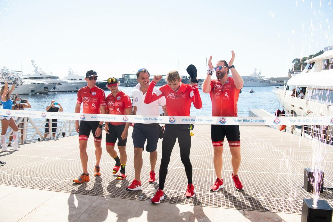 Calvi-Monaco Water Bike Challenge: княгиня Шарлен и команда Serenity оставили свой след в истории