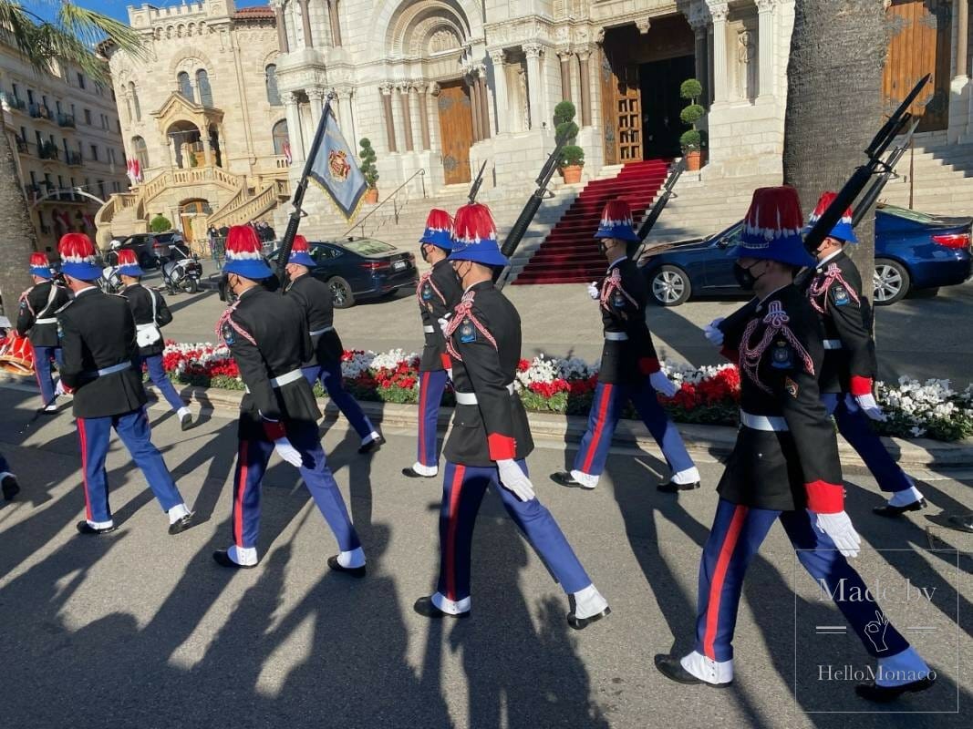 Княжеская семья Монако на торжествах Национального Дня 2021